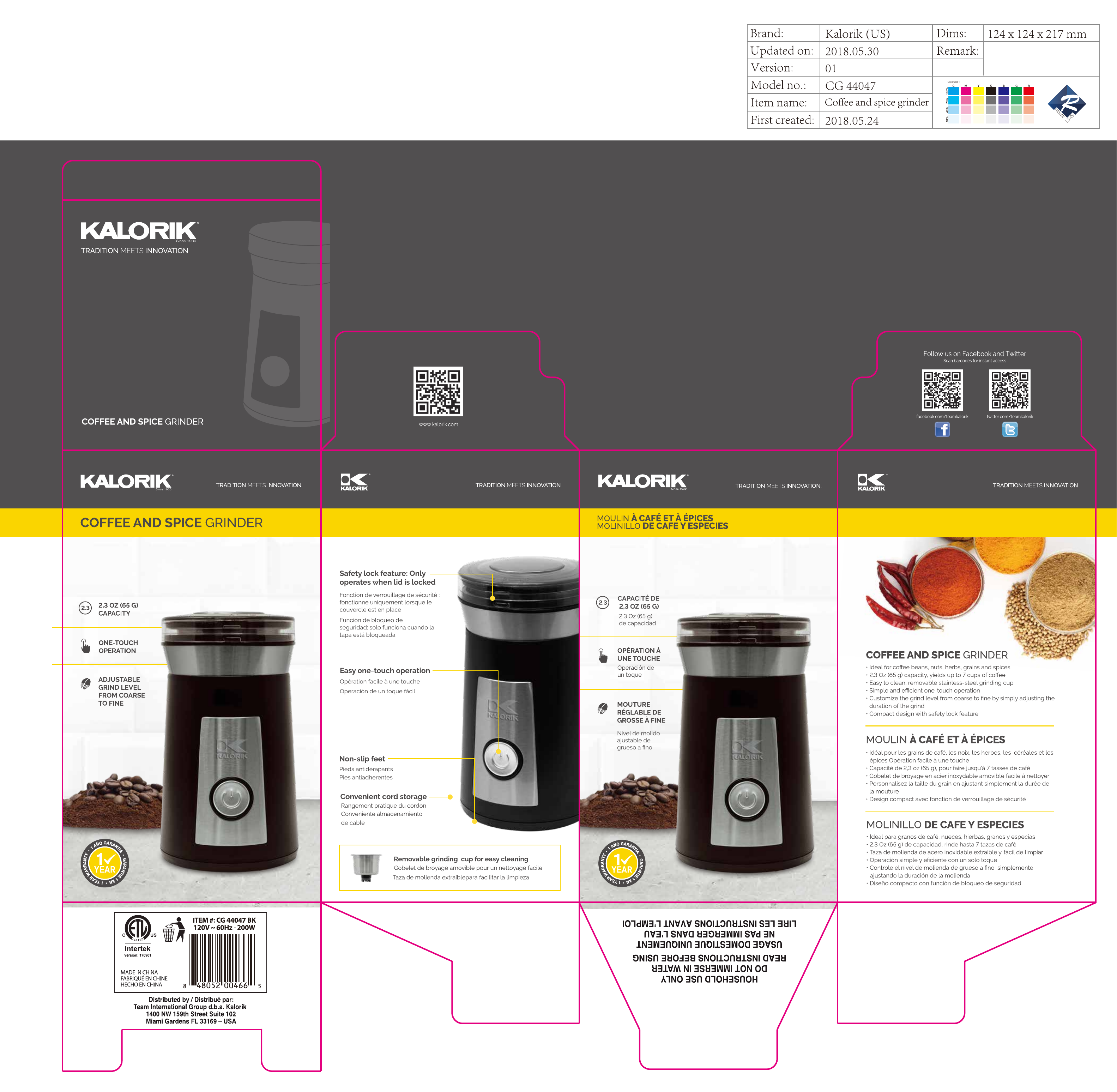 KALORIK CG 44047 BK User guide Manualzz