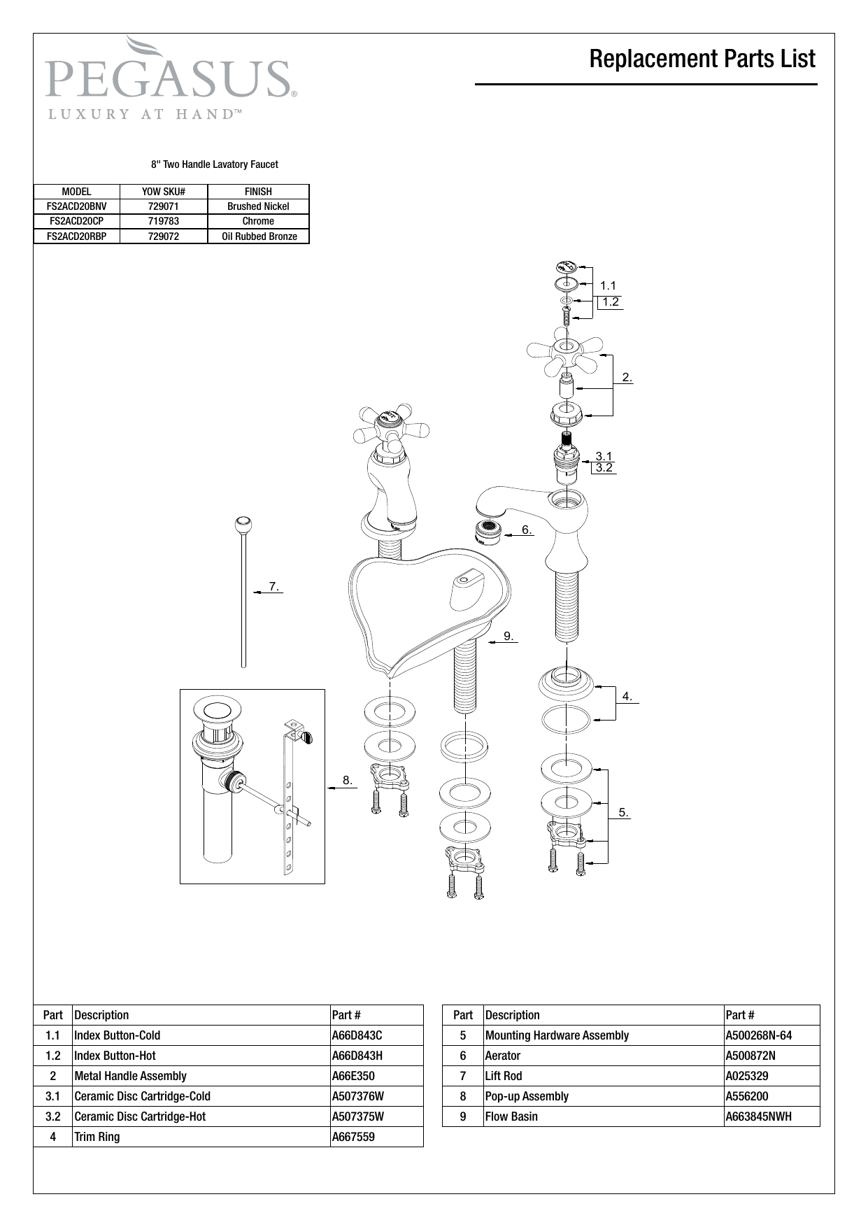 Pegasus Shower Faucet Parts Diagram | Extra Large Dish Drying Rack