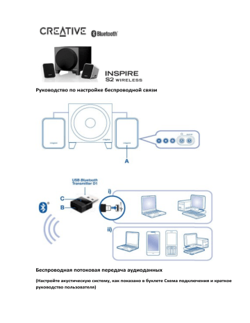 Creative Inspire S2 Wireless (MF0390) Руководство пользователя | Manualzz