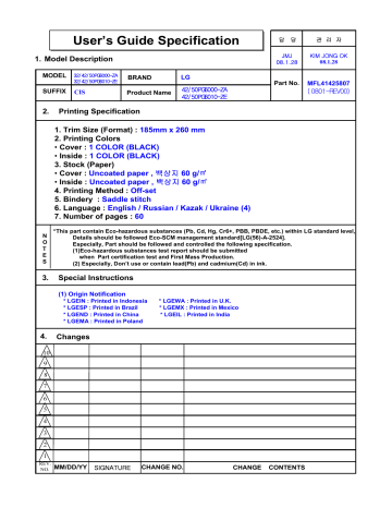 Lg 60 Pg7000 Kullanim Kilavuzu Manualzz