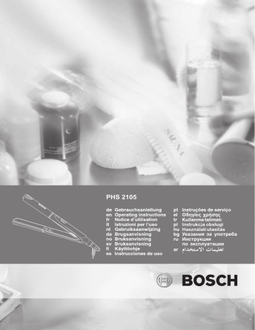 Bosch PSH 3321 Руководство пользователя | Manualzz