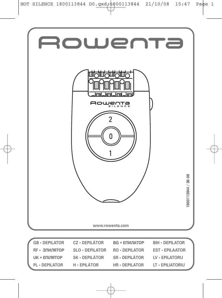 Rowenta EP5210DO Gift User manual | Manualzz
