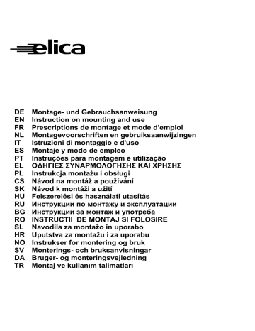 ELICA REEF IX/A/90 Руководство пользователя | Manualzz