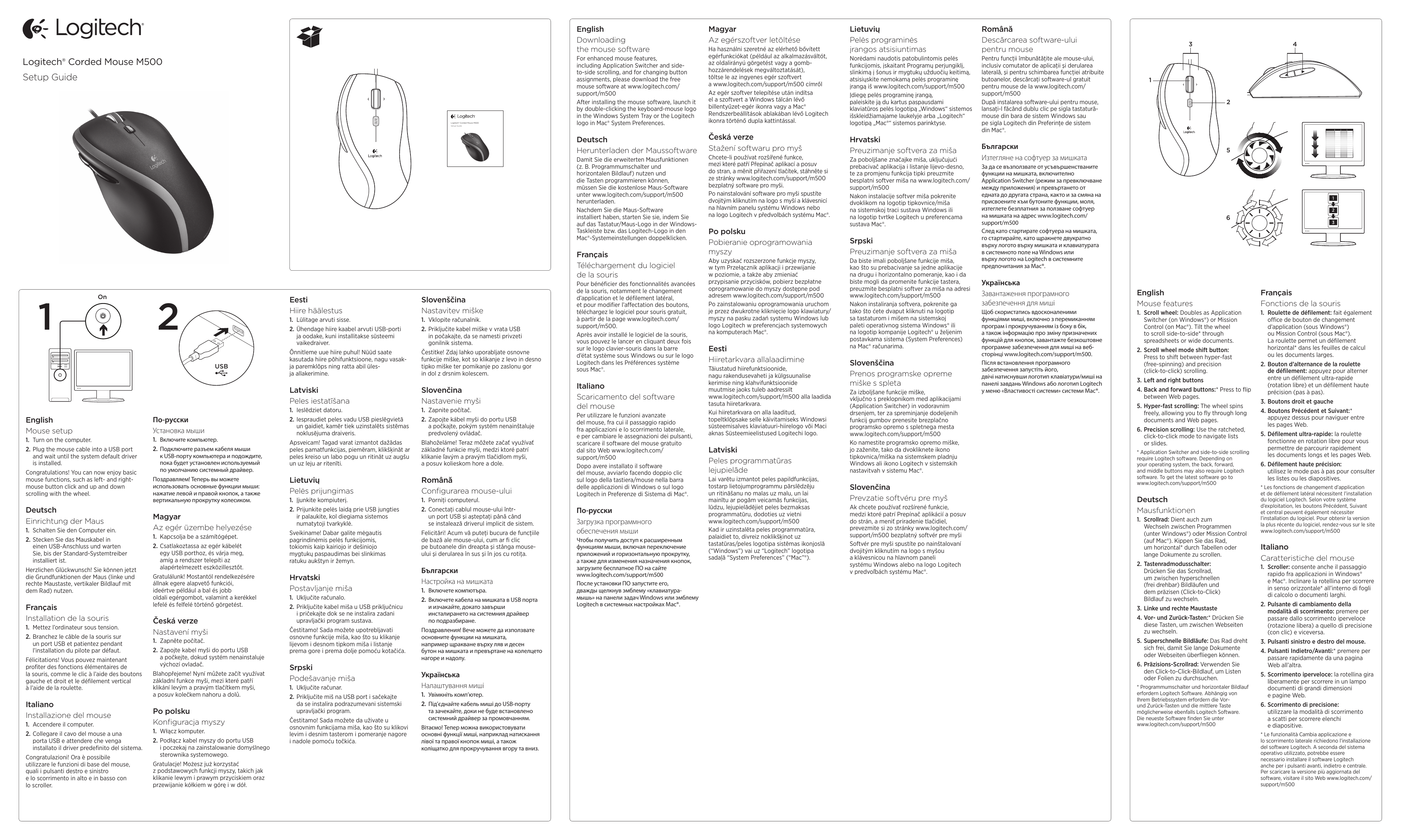 Logitech M500 910 003725 User Manual Manualzz