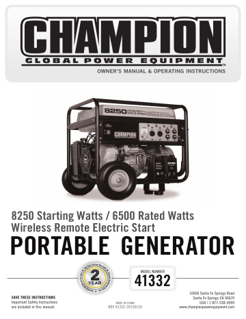 Engine Parts Diagram. Champion Power Equipment 41332 | Engine ...