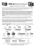 MOR/ryde TV40-002H TV Ceiling &amp; Wall Mount User Manual