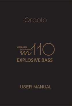 oraolo M110 - User manual