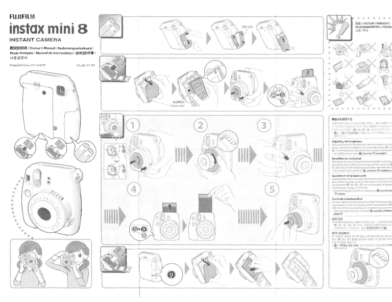 Fujifilm Instax Mini 8 - Black User manual | Manualzz