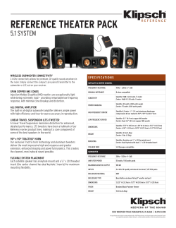 Klipsch Reference Theater Pack 