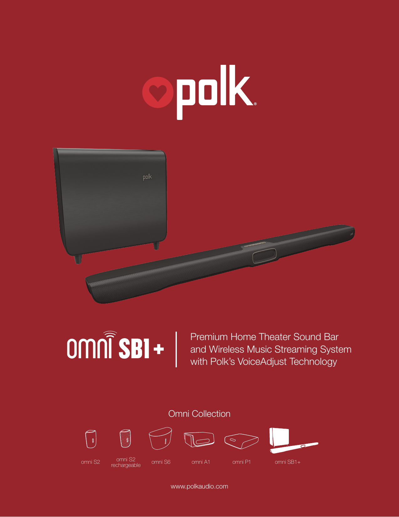 polk omni sb1  wireless soundbar