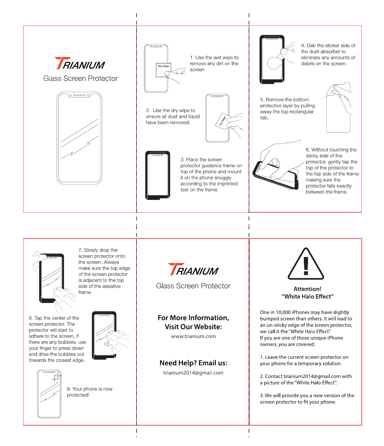 tempered glass remove halo effect