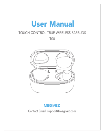 MEGIVEZ Wireless Earbuds, Bluetooth 5.0 