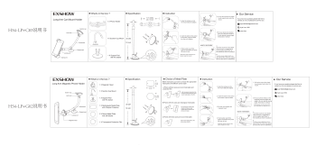 HTU B09781MJL2 Universal Cell Phone Holder for Car Instruction Manual