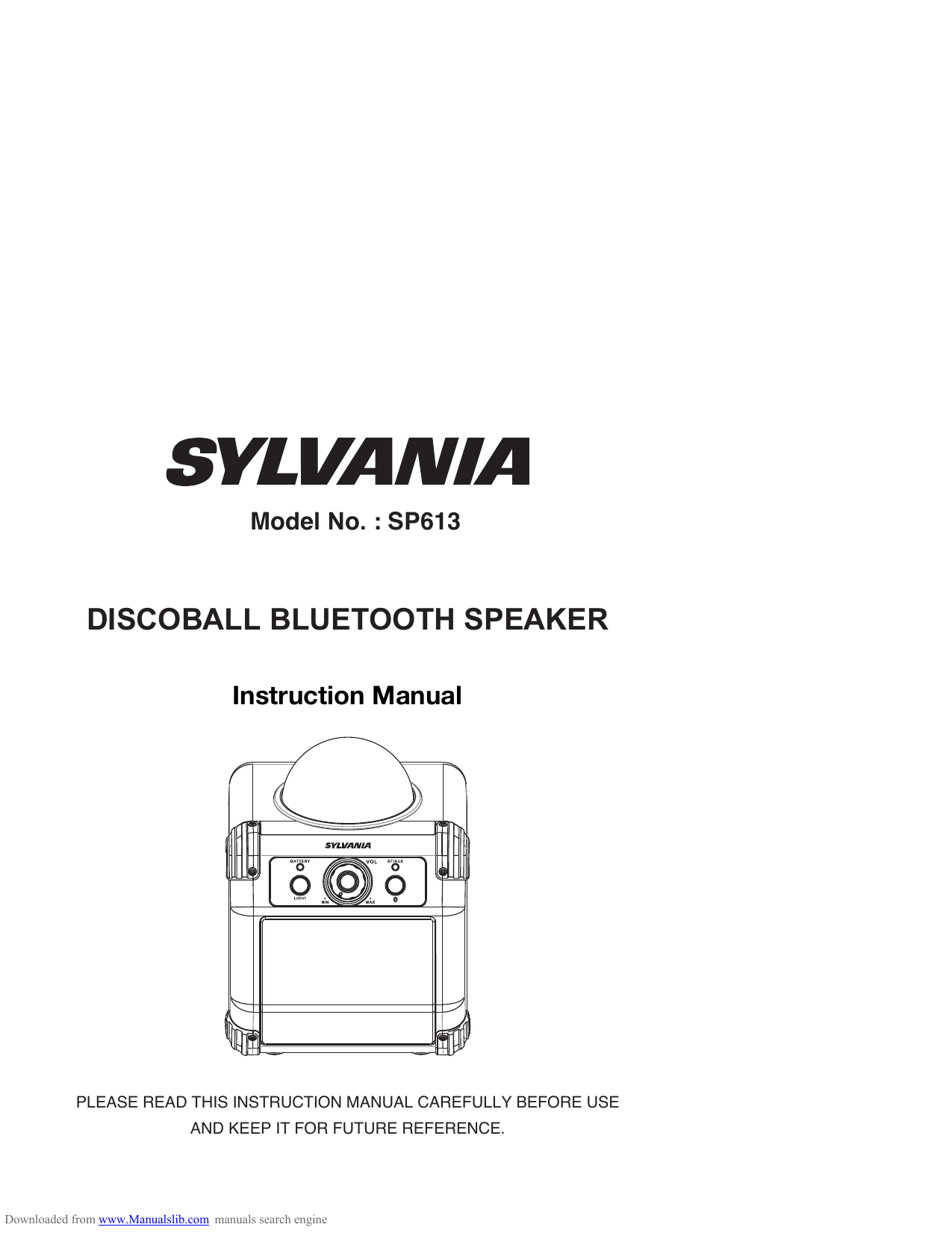 sylvania disco ball bluetooth speaker