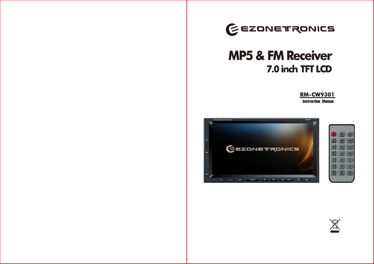 EZoneTronics RM-CW9301 In-Dash DVD \u0026 Video Receiver User Manual | Manualzz
