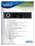 ASA Electronics JWM90A Car Audio Specification Sheet