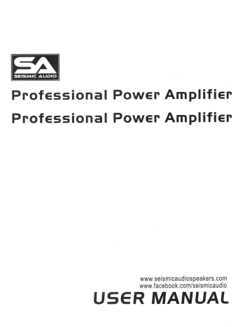 Seismic Audio MAGNITUDE2400 Power Amplifier User Manual | Manualzz