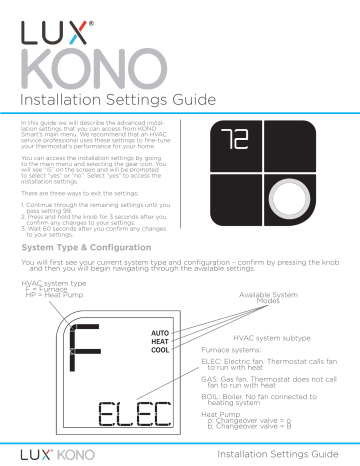 Kono KN-S-AMZ-004 Programmable Installation Manual | Manualzz