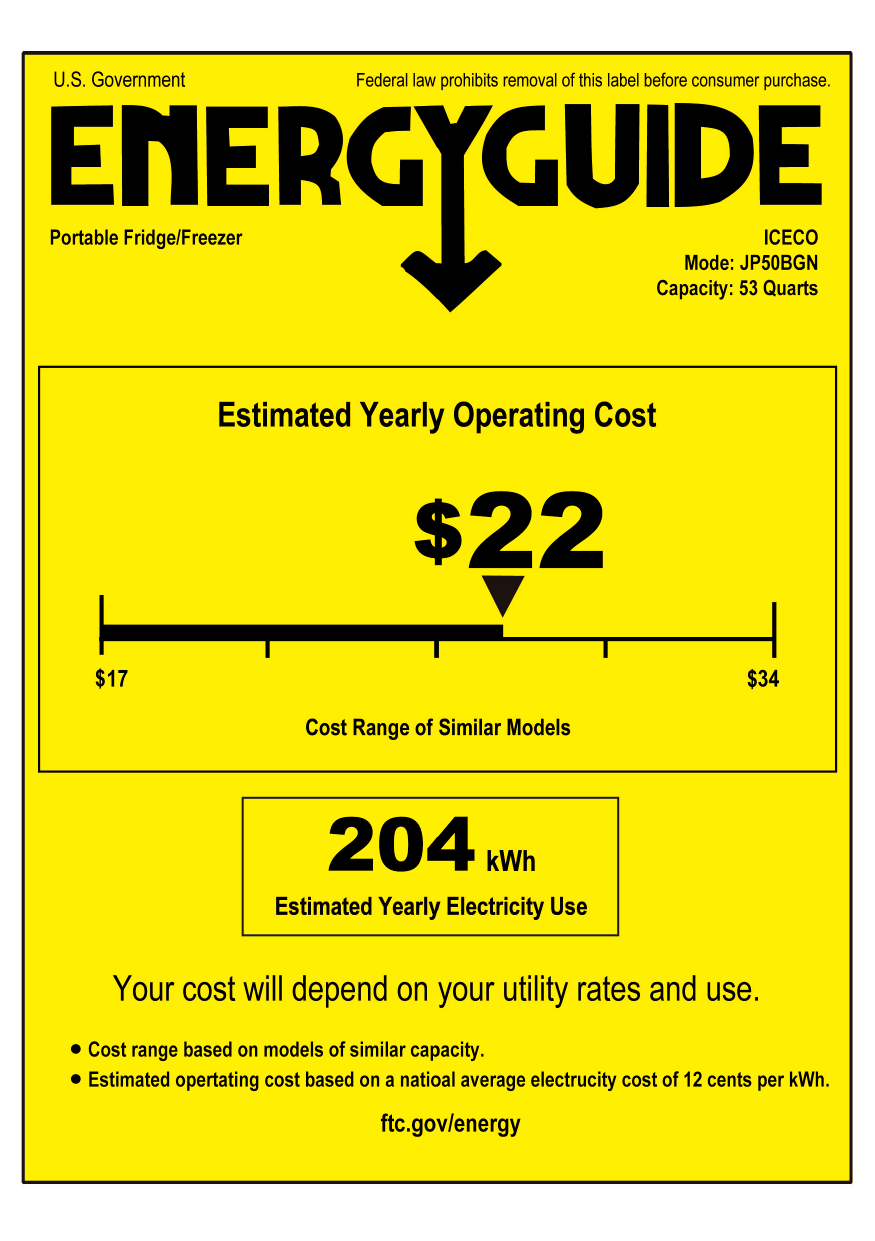 ICECO JP50 Compact Refrigerator Installation Manual | Manualzz