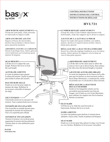 HON BSXVL721LH10 Home Office Desk Chair User Guide Manualzz