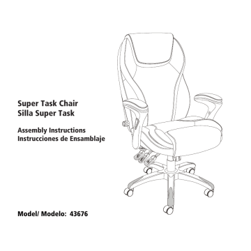 Serta office deals chair manual