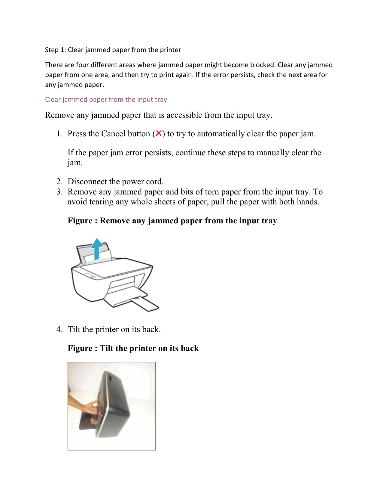 hp envy 5540 false paper jam