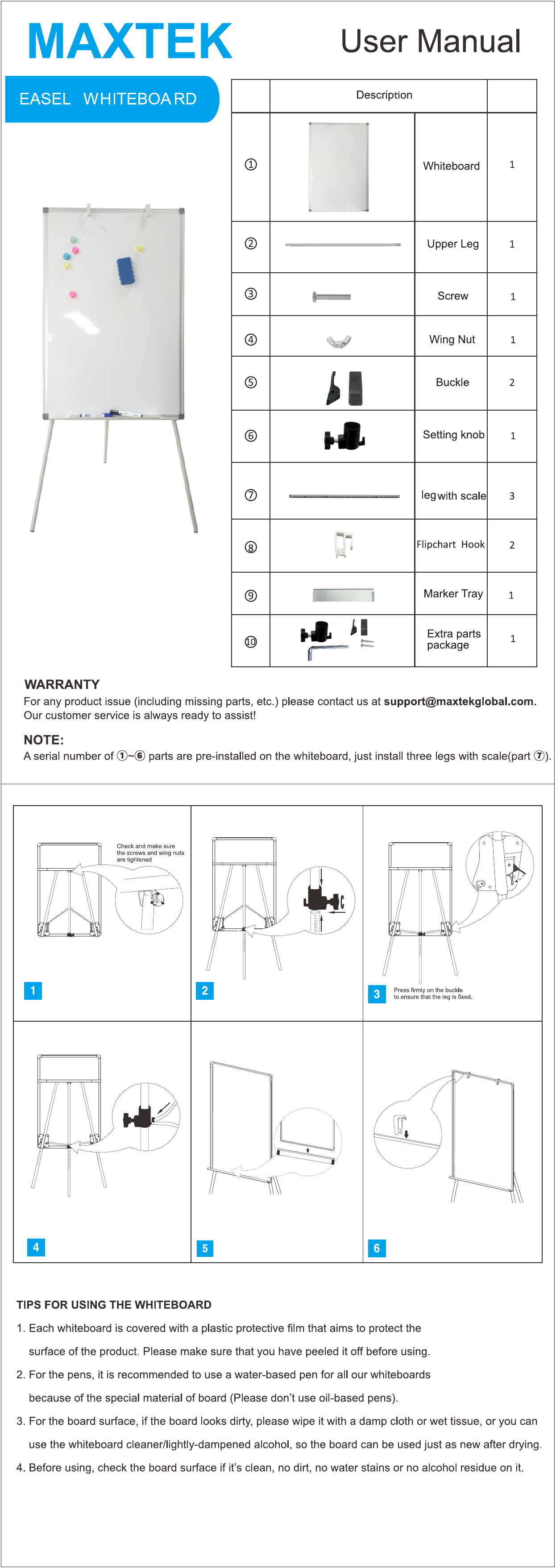 Easel Whiteboard - Magnetic Portable Dry Erase Easel Board 36 x 24 Tripod Whiteboard Height Adjustable Flipchart Easel Stand White Board for Office