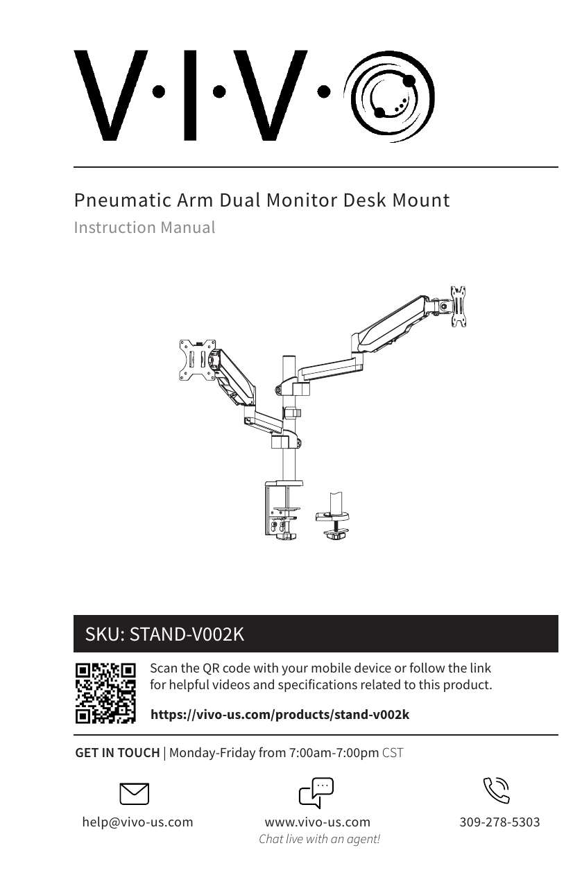VIVO STAND-V002K Monitor Arms \u0026 Stand 