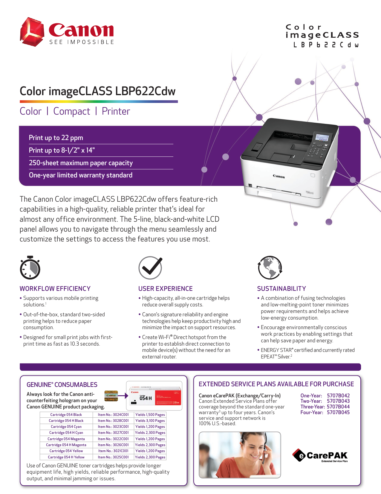 canon color lbp622cdw