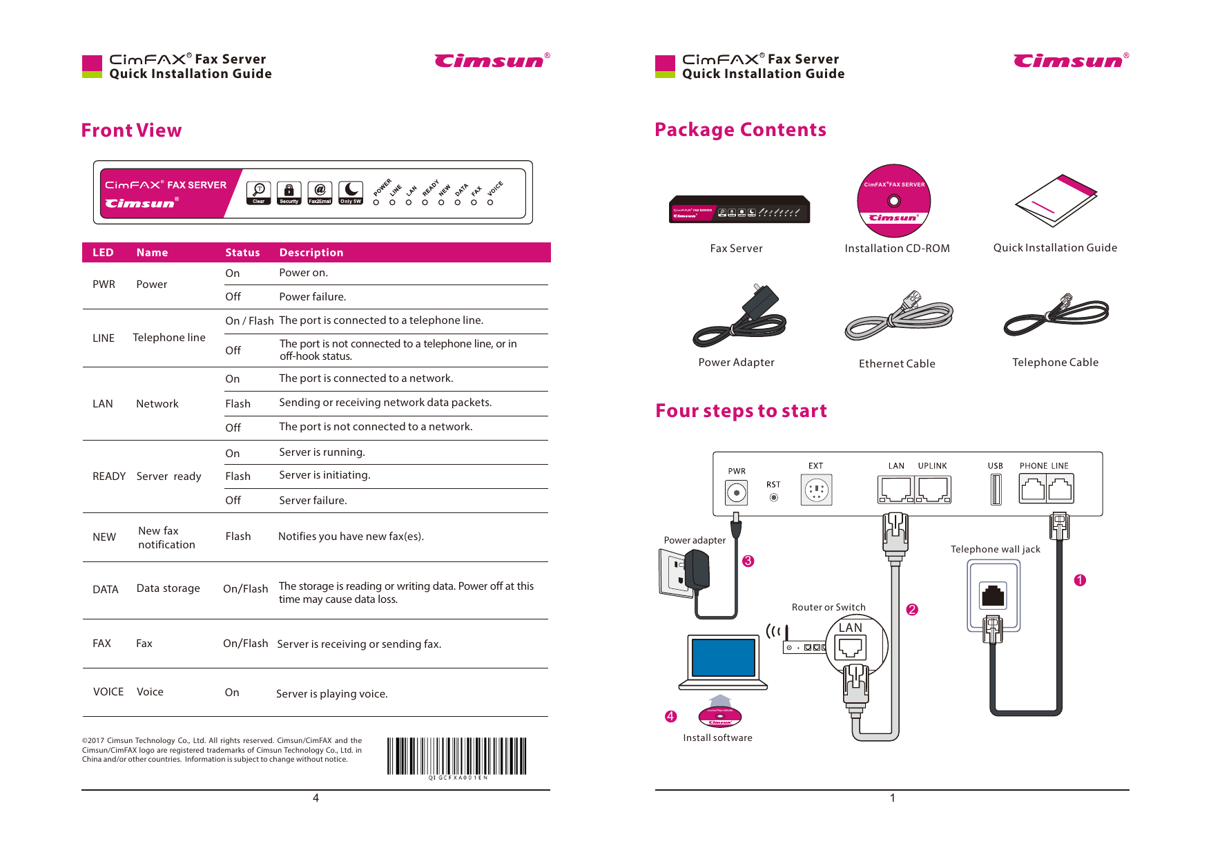 CIMSUN CF-C2102 Fax Machine User Guide | Manualzz