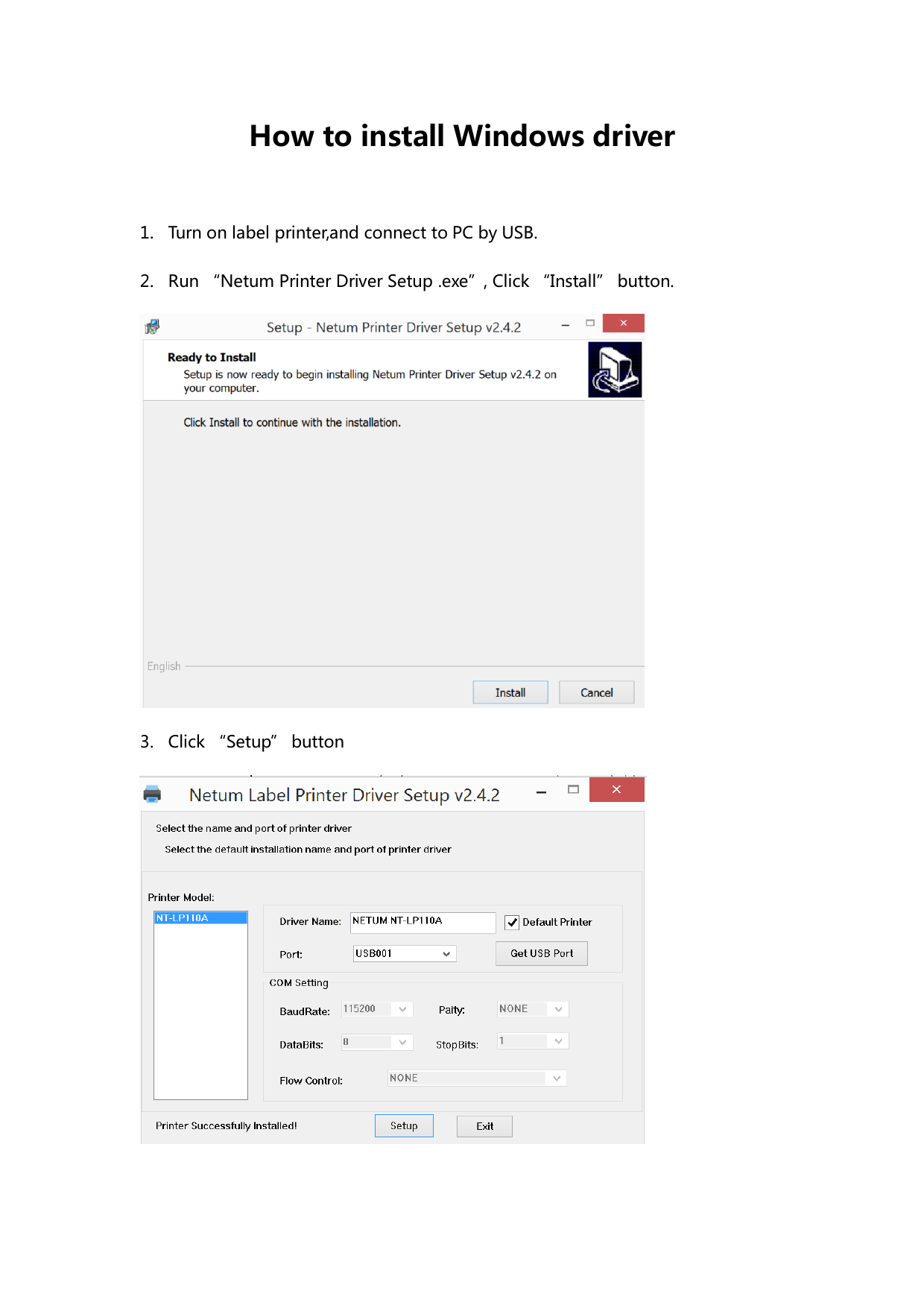 netum label printer software