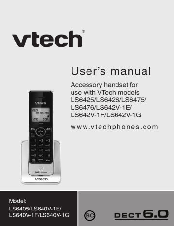 VTech LS64253 Landline Phone User Manual | Manualzz