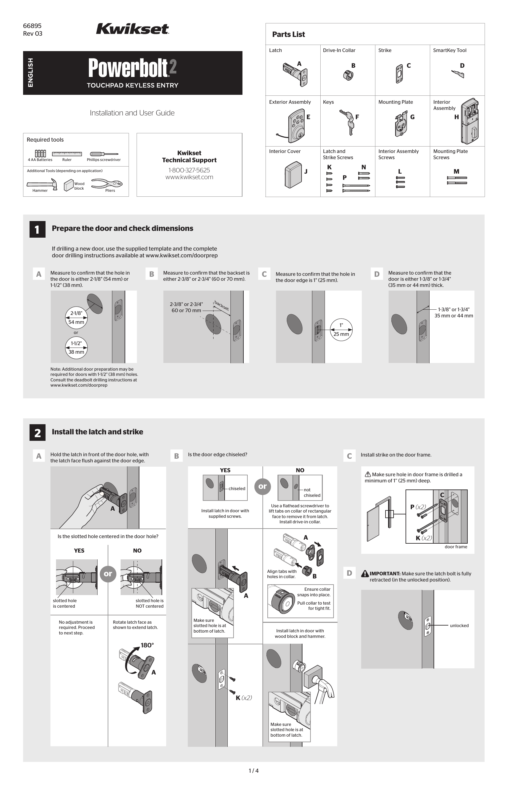 Kwikset 92640 001 Manual 