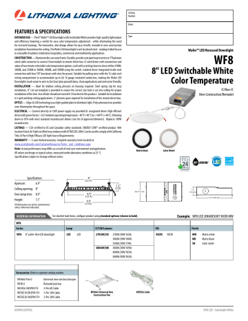 Wf8 led 30k40k50k store 90cri mw m6