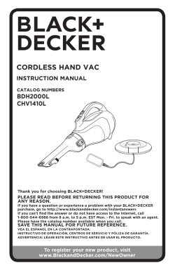 BLACK+DECKER BDH2000L - User manual 