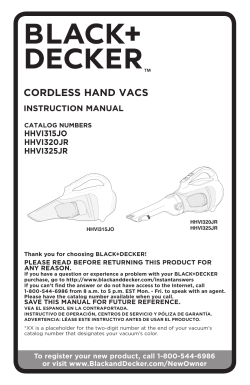 User manual Black & Decker HHVI320JR02 (English - 24 pages)