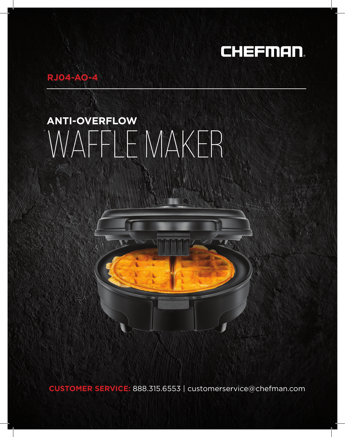 chefman rotating waffle maker instructions