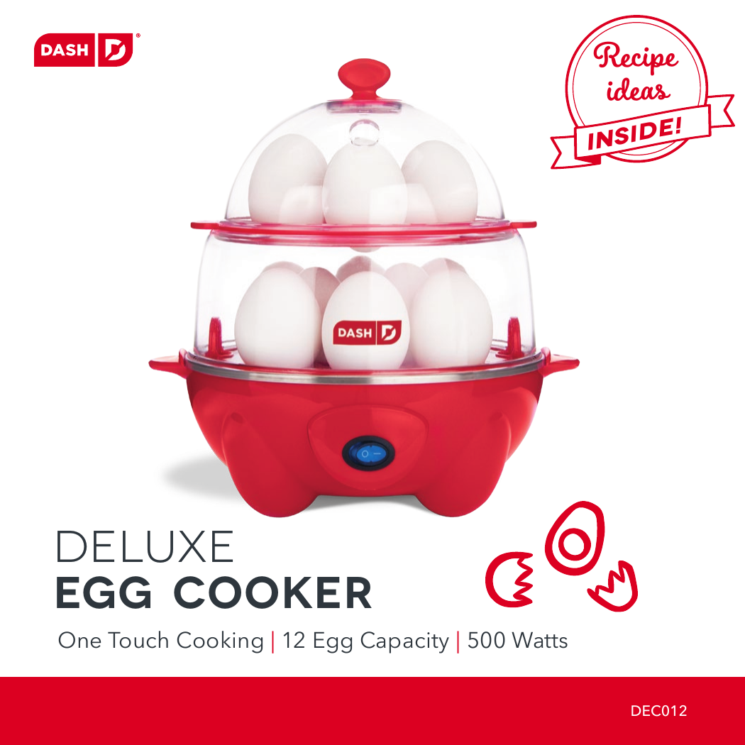 DASH Egg Cooker 6 Eggs Teal Color Manual/Recipes *Missing