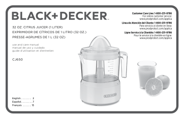 BLACK DECKER CJ650W User manual | Manualzz