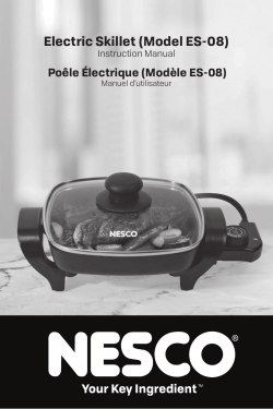 Nesco ES-08 8in Electric Skillet