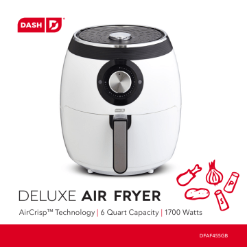 DASH DFAF455GBAQ01 Air Fryer User Guide | Manualzz