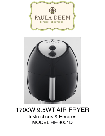 Paula Deen HF-9001D Family Size Air Fryer Review - Consumer Reports