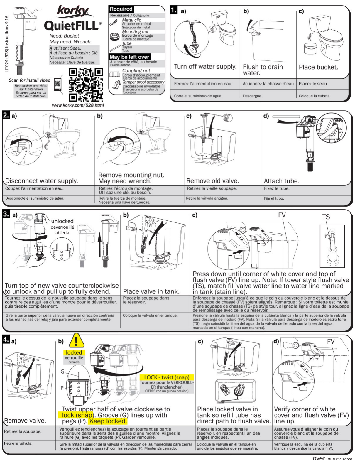 korky anti siphon 528 manual