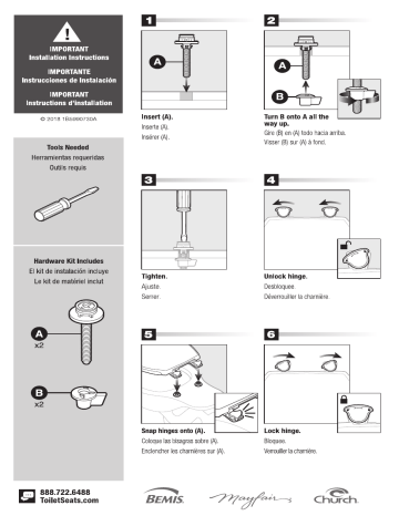Bemis 1500ec 000 Toilet Seat Guide D Installation Manualzz - Bemis Toilet Seat Installation Instructions