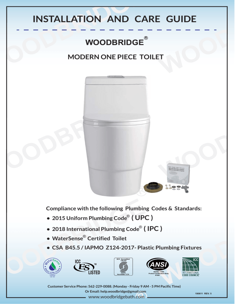 Woodbridge T0019 Cotton White Installation guide Manualzz