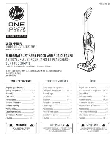 Hoover ONEPWR Cordless FloorMate Jet Hard Floor Cleaner, Wet Vacuum,  BH55210A, White