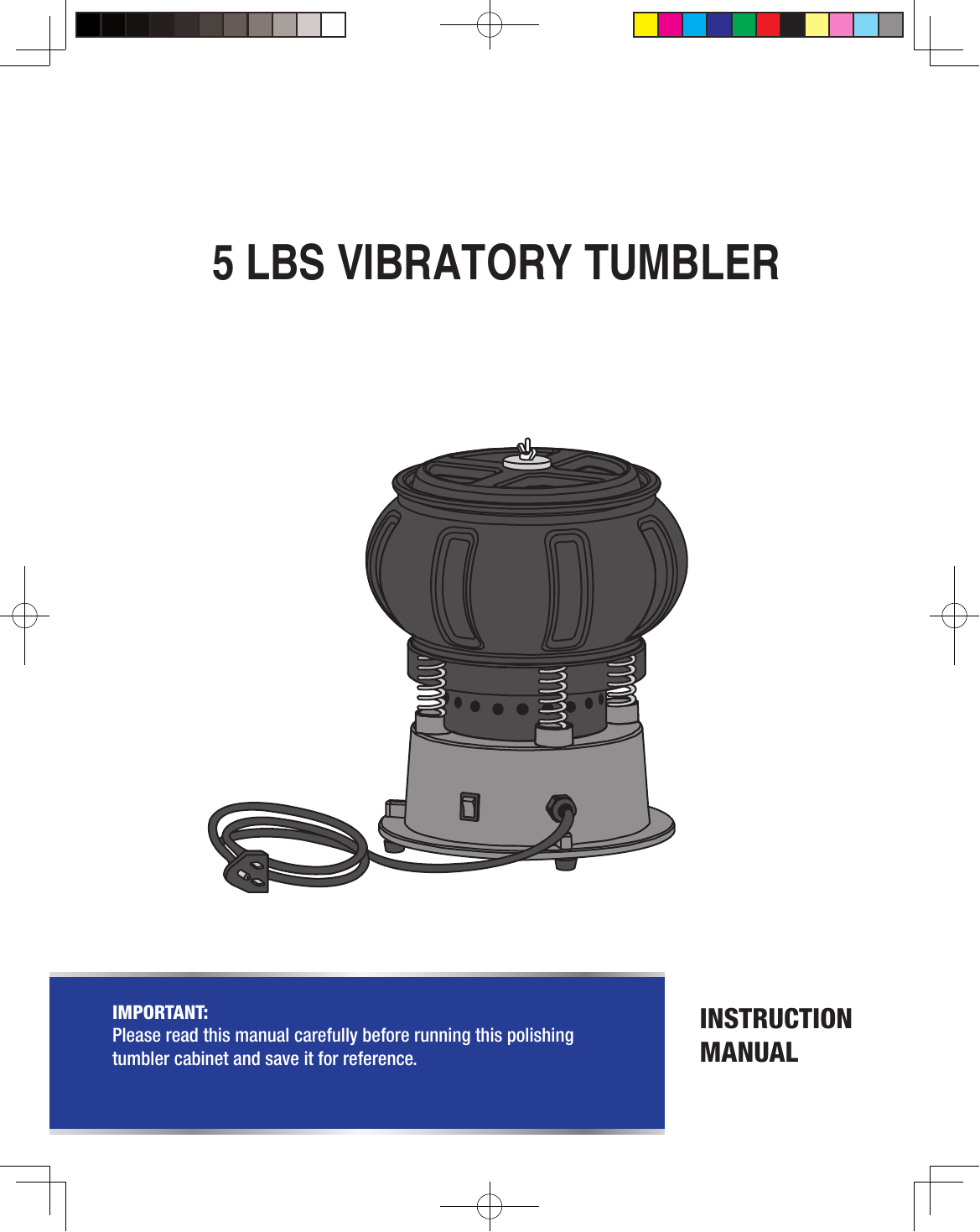 18 LB Vibratory Tumbler Polishing Machine Bowl Metal Jewelry Rock Rust Shells
