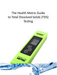 Health Metric 3-in-1 TDS&EC Meter User Guide