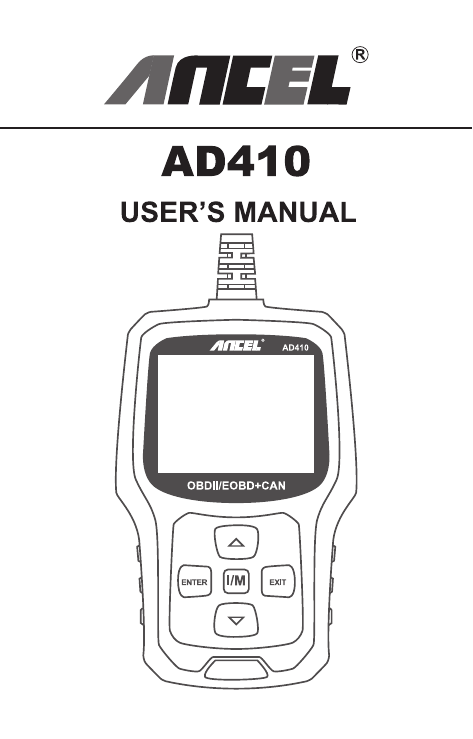 ANCEL AD410 User manual | Manualzz