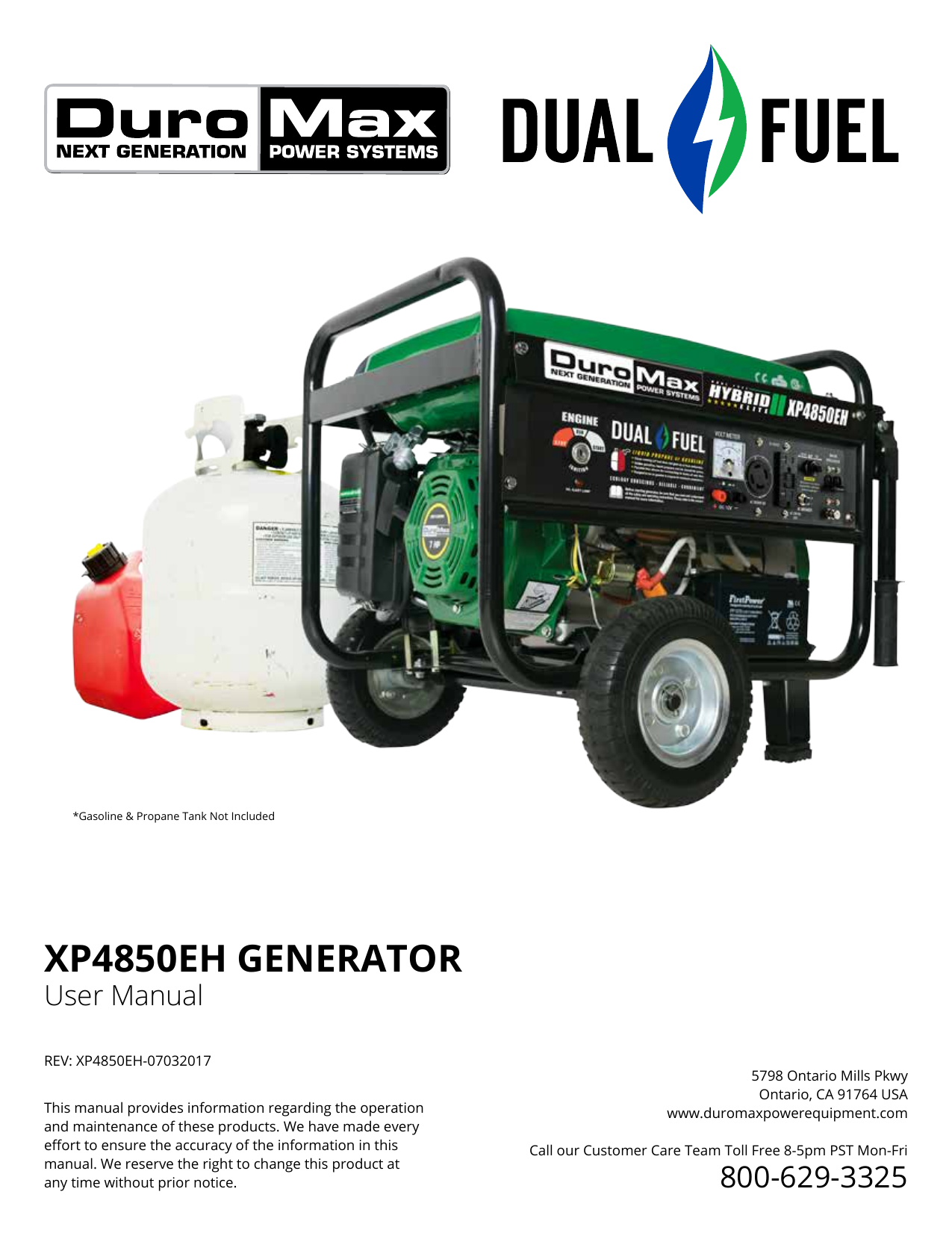 DuroMax XP4850EH Generator User Manual Manualzz